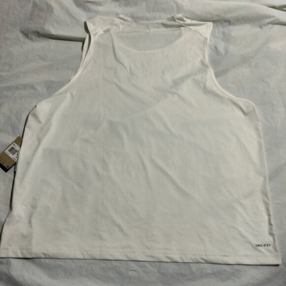 Nike Dri-FIT Ready Tank Size 4XL Men's White DV9813-100 NWT - Picture 5 of 6